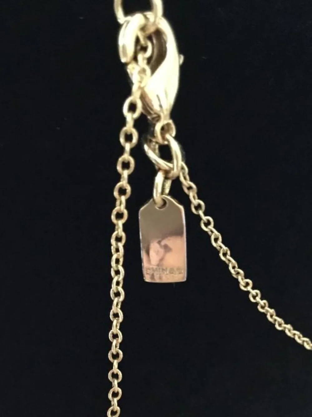 Coach Gold-tone Heart Pendant Necklace with Pink Crystals